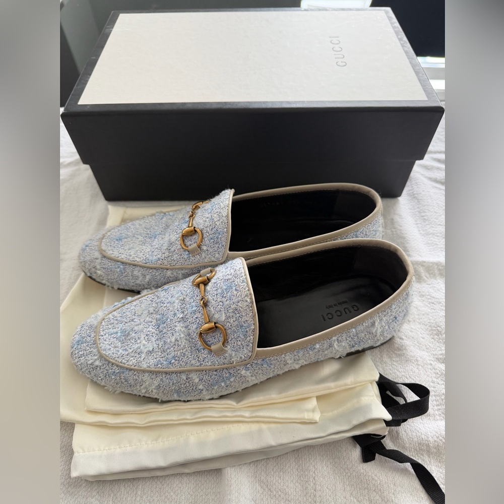 Blue Gucci loafers for sale! Size 37.5. - Picture 4 of 4